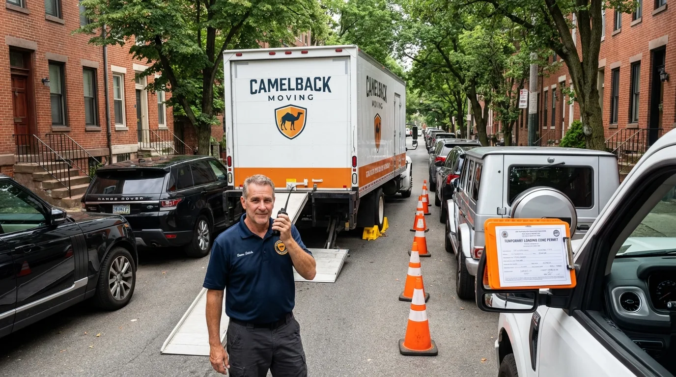 City street loading permit setup in New Castle, NH