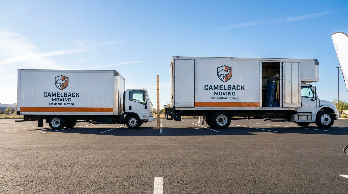 Moving truck size capacity guide in New Castle